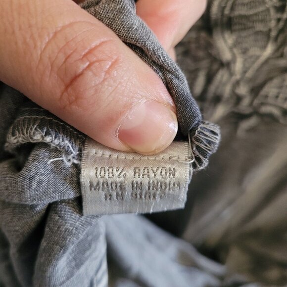 Solitaire Peasant Top Womens Size Large Tunic Bohemian Long Sleeve Embroidered - Picture 5 of 8